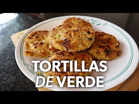 Como Hacer TORTILLAS de VERDE con QUESO 😉🍌