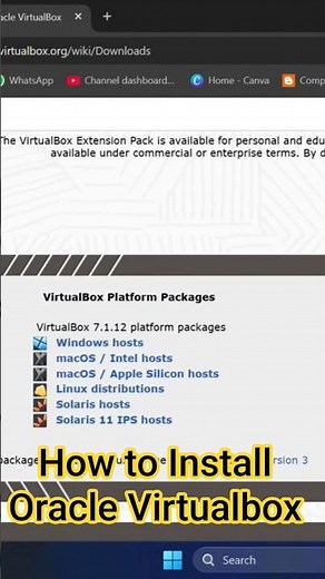 How to install oracle Virtualbox🔥 #shortsfeed #viralvideo #viral #oracle #virtualbox #windows