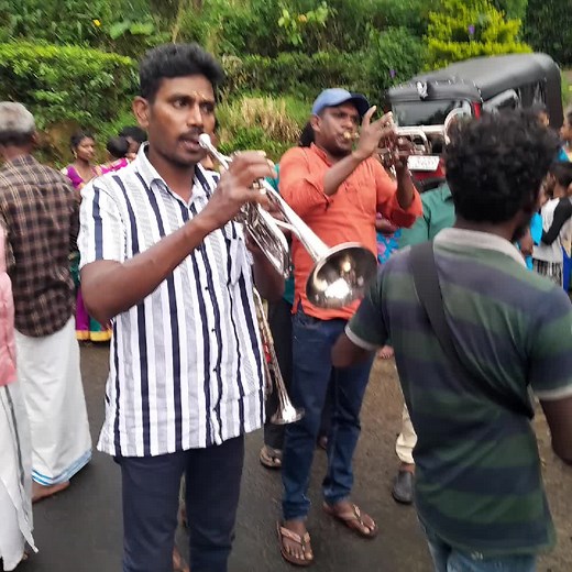Cultural Procession: Music and Tradition in the Rain