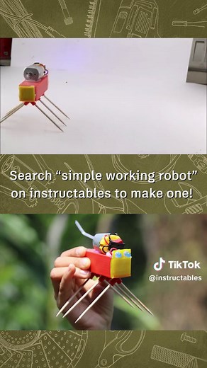 Make a simple dancing robot (designed using @tinkercad!) with this instructable by CrazyScience 🤖 💃 https://www.instructables.com/How-to-Make-a-Simple-Working-Robot-at-Home/ #3Dprinting #3Dprinted #DIYrobot #Robotics #Tinkercad #MadeWithTinkercad #DIYelectronics #DIYproject #TinkercadDesign #instructables #MakeAnything