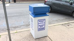New Trash Cans in Downtown Shenandoah