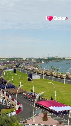 ILQ - ILoveQatar Network on Instagram: "🇶🇦✨The Qatar National Day parade like you’ve never seen it before, from above! 📹: @theneddoha Qatar National Day 2025 | QND 2025 | @moc_qatar @qatar.mod @nd.qatar @moi_qatar #qatar #iloveqatar #doha"