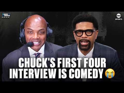 Chuck Had the CBB on TNT Crew Cracking Up in His Pregame Interview 💀