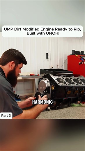 UNOH-Built UMP Dirt Modified Engine P3 #cars #engine #rebuild #fyp #carengine