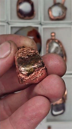 Really neat formation during copper growth - electroforming jewelry