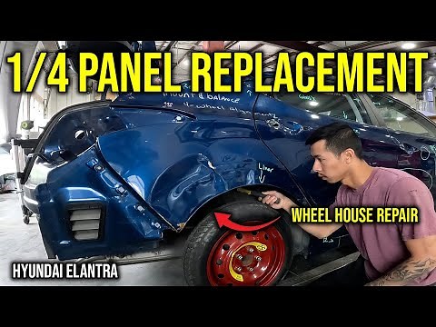 Elantra Quarter Panel Skin Replacement | Collision Repair