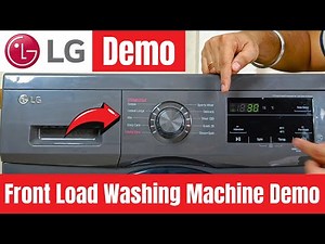 Lg washing machine fully automatic demo 2024 ⚡ Lg Fully Automatic Front Load Washing Machine Demo