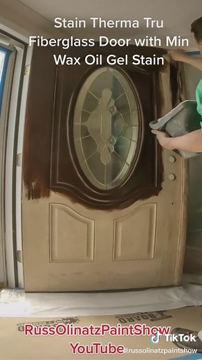 Transform Your Fiberglass Door with Minwax Gel Stain