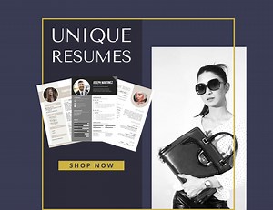 Démarquez-vous : 30 modèles de CV et de CV uniques qui se démarquent - Etsy France