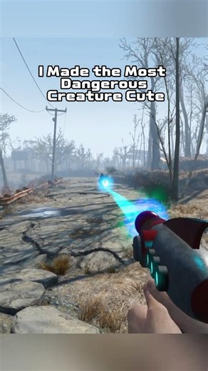 I might be addicted to the shrink ray mod... the Deathclaw is kind of cute. #fallout #fallout4