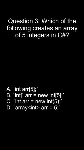 .NET Programming Interview Question #3 | C# MCQ for Practice