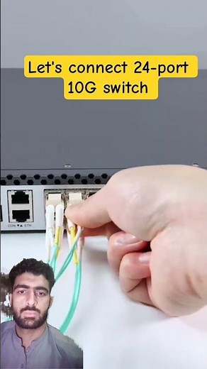 let's see how to connect 24-port 10G switch #ccna #networking #wifi #hicking #optics