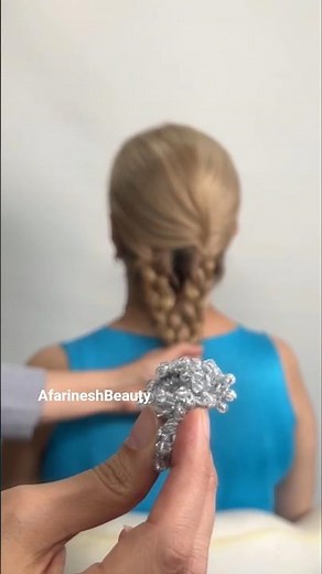 Create a Chic & Elegant Hairstyle with Just Two Braids ✨ Every Girl Will Love It!