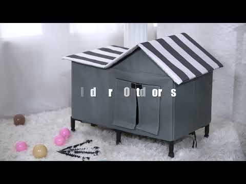 Advwin Weatherproof Outdoor Elevated Cat House