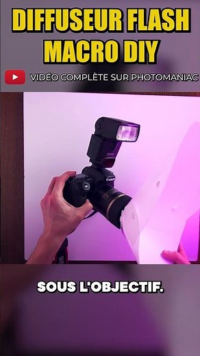 Diffuseur Flash Macro DIY : Assemblage & Montage