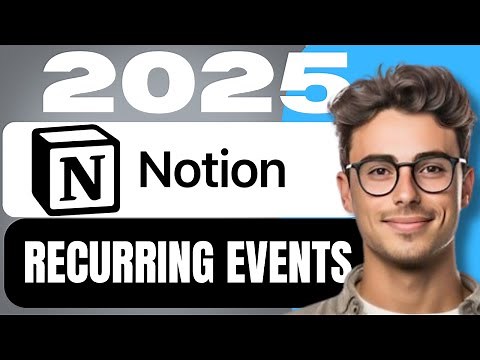Recurring Events In Notion Calendar(2025 TUTORIAL)