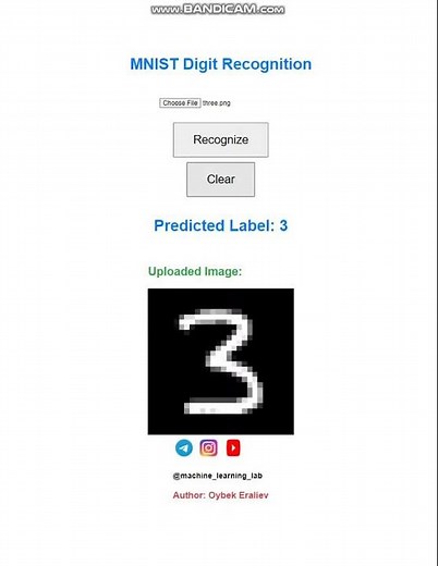 MNIST Digit Recognition project