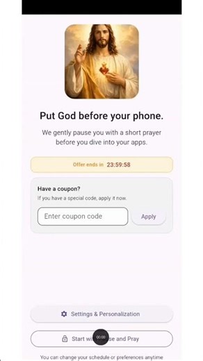 Christian App to Stop Phone Addiction | Pray Before Opening Apps