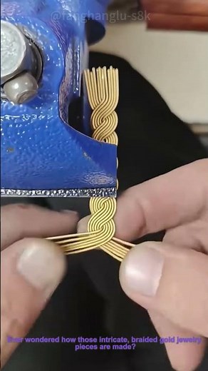 Gold Wire Braiding: Handmade Jewelry Craft
