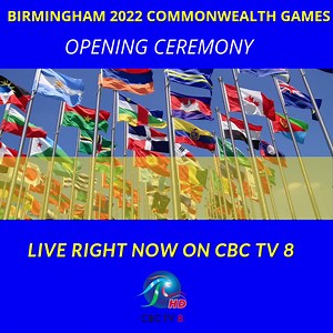 #HappeningNow Don't miss a moment of the Birmingham 2022 Commonwealth Games. Tune in to CBC TV 8 right now to view the Opening Ceremony! #CBC #Barbados #CBCNewsBB #CBCNewsNight #CBCNewsBarbados #Credible #Balance #Committed #CBCTV8 #CommonwealthGames #LiveBroadcast | CBC News Barbados | Facebook