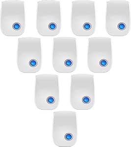Ultrasonic Pest Insect Repellent and Rat Repellent Plug in for Indoor,360° Electronic Pest Control,Rodent Repellent for Spider Ant Cockroach,White,10 Piece