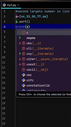 2nd largest number in #python #trending #sql #how2
