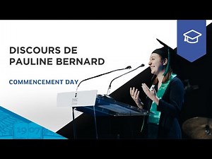 Discours de Pauline BERNARD, étudiante emblématique Grande Ecole - MIM | ESSEC Commencement Day 2024