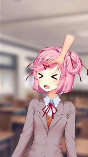 Natsuki head pats! #ddlc #justnatsuki