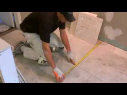 How to Install Ceramic tiles in Square up a room