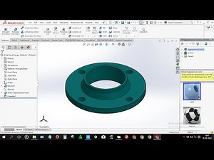 How to design Weld Neck Flange in solidworks