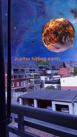 The Solar System: Jupiter and Earth Collision Simulation