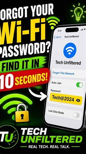 Forgot Wi‑Fi Password Do This!