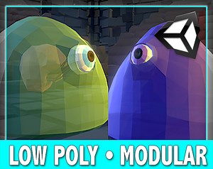 Low Poly Character - Slime - Fantasy RPG - Unity by Infinity PBR