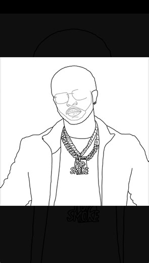 Pop Smoke Drawing #drawing #draweasy #art