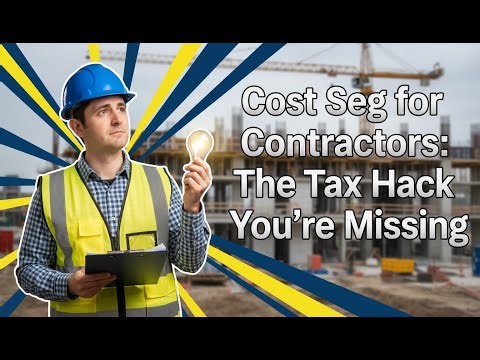 Cost Seg for Contractors: The Tax Hack You’re Missing