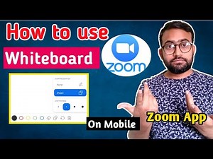 How to use the Whiteboard in Zoom app on android mobile