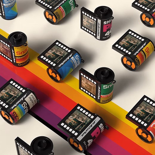 Dial back to 80s Hong Kong with the Escura SnapRoll mini camera blind box