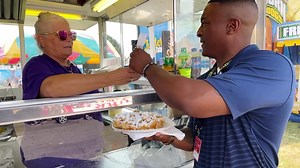 5.1K views · 96 reactions | Today’s stop at Carolina Classic Fair Food Tour: Lemonade Funnel Cake (NEW this year) at Beaver Concessions! Their $2 Tuesday special is 3 deep fried oreos. | Carolina Classic Fair | Facebook