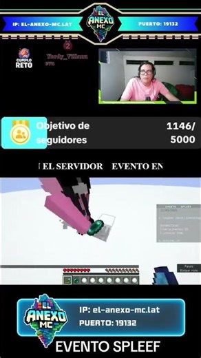 evento spleef servidor el anexo mc #minecraft #spleef