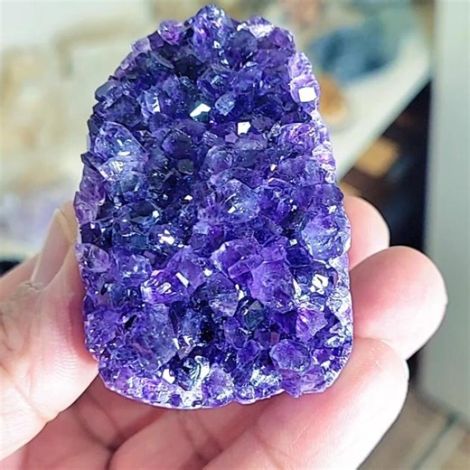 Deep Purple Amethyst Geode Cluster – Natural Uruguay Amethyst Crystal – Sparkling Quartz Specimen – Free Shipping - Etsy