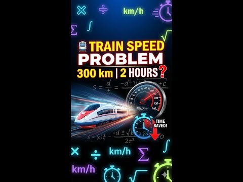 Find the Speed of a Train | Word Problem on Linear Equations | Class 10 Maths