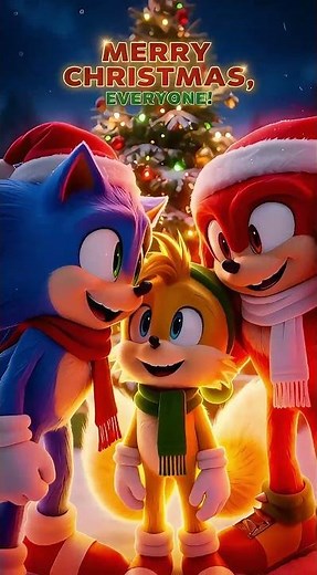 Sonic and Friends Celebrate Christmas in 3D❄️🎁 | #christmas #sonic #3danimation #happyholidays