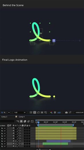 How to Animate Logos in After Effects- Fast & Easy | String animation | Behind the Scene