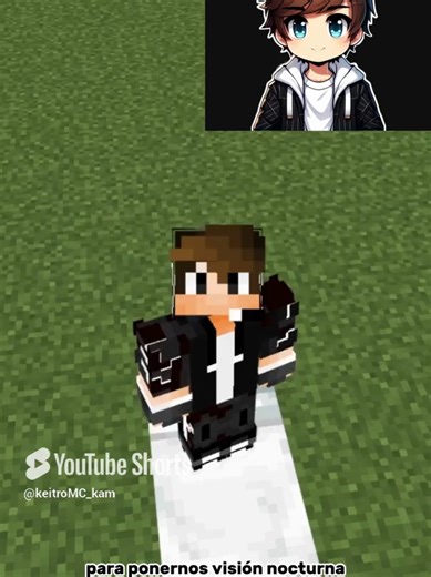 Comando de Visión Nocturna en Minecraft Bedrock 1.21