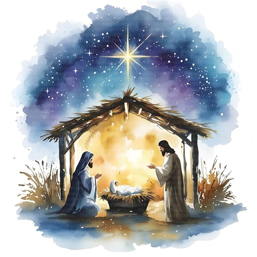 Watercolor Nativity Scene Clipart Bundle, Religious Christmas Art (digital Download) - Etsy
