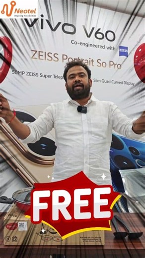 Vivo V60 Pre Booking Started at Neotel. Pay ₹2000 & Pre-Book Now & Get Kitchen set worth ₹2000 for Free. 2 Non-Stick Pans, 1 Rice Bowl, 4 Spoons. Grab This offer 🤝 Share this reel with your friends and family members. @highlight 📌 Visit Neotel Store, Kamala Nagar, Anantapur. Full Stock Available ✅✅ For Price Details ☎️ 8886686788 Visit NEOTEL Store, Kamala Nagar, Anantapur. . . . . . Follow us @neotel_1 Follow us @neotel_1 . . . #vivo #vivov60 #prebooknow #prebookingstarted #vivov60 #andhrapra