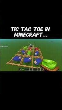 tic tac toe in Minecraft #shorts