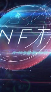 Animated flow of virtual digital NFT space.