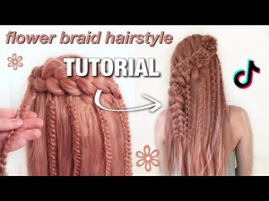flower braid wedding hairstyle TUTORIAL