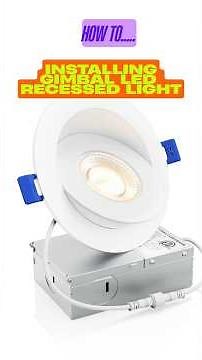 Installing Gimbal LED Recessed Light – Clean Modern Lighting Upgrade #interiordesign